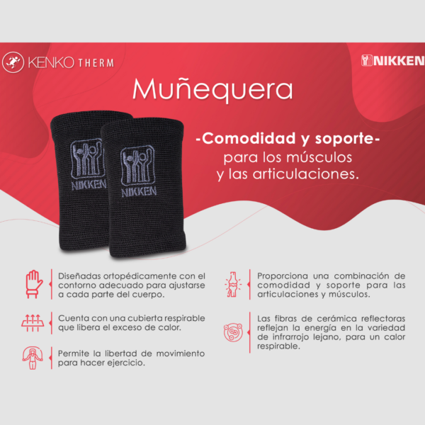 Infografía Muñequera KENKOTHERM