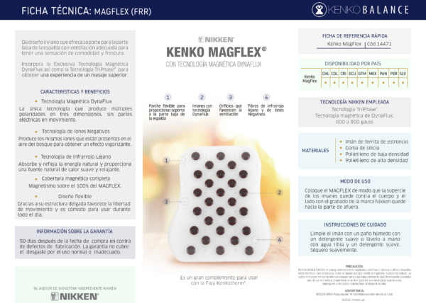 Ficha técnica KENKO BALANCE MAGFLEX